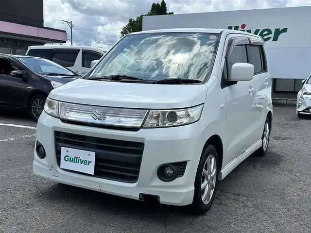 スズキ ワゴンＲ スティングレー X 福島県 2010(平22)年 7.5万km パールホワイト ４WD/D席シートヒーター/CD/AM・FM/フォグランプ/純正フロアマット/ドアバイザー/プッシュスタート/スマートキー/パワーウィンドウ/取説あり