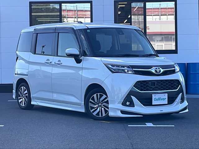 トヨタ タンク カスタムG S 山口県 2017(平29)年 7.5万km パールホワイトⅢ ワンオーナー/モデリスタエアロ/純正SDナビ　【NSZT-W66T】/・Bluetooth接続/・パノラミックビューモニター/・フルセグテレビ/・DVD再生機能有/ETC/スマートアシスト/・衝突警報機能/・誤発進抑制制御機能/・車線逸脱警報機能/・先行車発進お知らせ機能/・クルーズコントロール/シートヒーター/スマートキー/プッシュスタート/スペアキー1本/純正フロアマット/両側パワースライドドア/純正LEDライト/純正14インチアルミホイール/ドアバイザー/ウィンカーミラー
