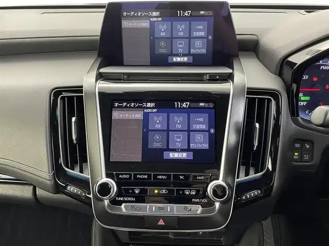 トヨタ クラウン ハイブリッド RS アドバンス Four 福井県 2019(平31)年 5.6万km プレシャスブラックパール ４WD/純正ナビゲーション/【AM/FM/CD/DVD/Bluetooth/フルセグTV】/【USB/AUX】/全方位カメラ/ETC/クルーズコントロール（追従有）/車線逸脱警報機能/衝突軽減ブレーキ/プッシュスタート/スマートキー/スペアキー/オートライト/LEDヘッドライド/取扱説明書/新車時保証書