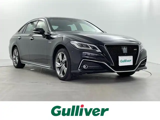 トヨタ クラウン ハイブリッド RS アドバンス Four 福井県 2019(平31)年 5.6万km プレシャスブラックパール ４WD/純正ナビゲーション/【AM/FM/CD/DVD/Bluetooth/フルセグTV】/【USB/AUX】/全方位カメラ/ETC/クルーズコントロール（追従有）/車線逸脱警報機能/衝突軽減ブレーキ/プッシュスタート/スマートキー/スペアキー/オートライト/LEDヘッドライド/取扱説明書/新車時保証書