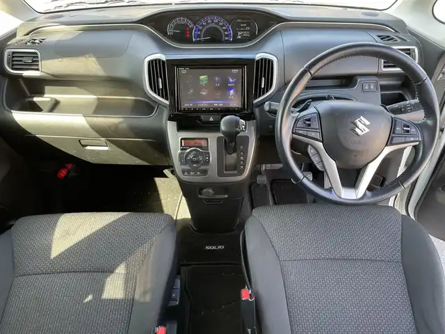 スズキ ソリオ HV MZ 長野県 2019(平31)年 6万km ピュアホワイトP AM/FM/Bluetooth/ワンオーナー/ドアバイザー/プッシュスタート/アイドリングストップ/クルーズコントロール/両側パワースライドドア/ETC/ハイブリッド/純正フロアマット/フォグランプ