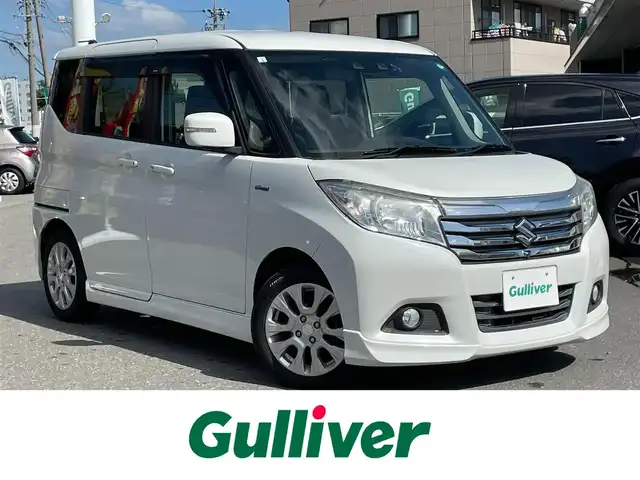 スズキ ソリオ HV MZ 長野県 2019(平31)年 6万km ピュアホワイトP AM/FM/Bluetooth/ワンオーナー/ドアバイザー/プッシュスタート/アイドリングストップ/クルーズコントロール/両側パワースライドドア/ETC/ハイブリッド/純正フロアマット/フォグランプ