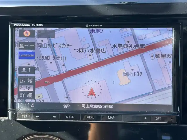 三菱 ｅＫカスタム G 岡山県 2015(平27)年 6.6万km ショコラブラウンP 登録時走行距離65634km/社外ナビ/（AM/FM/CD/DVD/BT）/全方位カメラ/アイドリングストップ/電格ミラー/オートエアコン/プッシュスタート/スマートキー/純正14インチアルミホイール