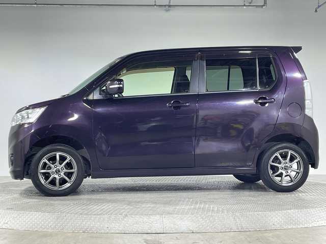 スズキ ワゴンＲ スティングレー X 神奈川県 2014(平26)年 5万km ミステリアスバイオレットパール 社外ナビゲーション【NX513】/ワンセグ　CD DVD　Bluetooth　USB　iPod　AM FM/革巻きステアリング/アイドリングストップ/社外前後ドライブレコーダー/プッシュスタート/スマートキー/社外14インチアルミホイール/純正リアスポイラー/HIDヘッドランプ/フロントフォグランプ/オートライト/電格ウインカーミラー/スペアキー