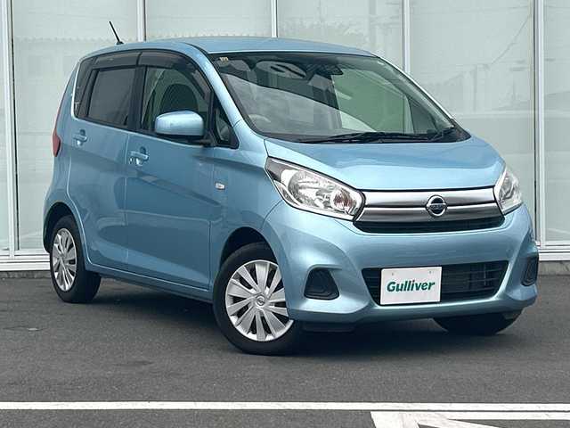 日産 デイズ J 神奈川県 2016(平28)年 4.5万km アイスブルー 純正ナビ（MJ1160-W)/ワンセグ/Bluetooth/CD/USB/バックカメラ /ETC/ドライブレコーダー　/ハロゲンヘッドライト　/リモコンキー　/スペアキー　/純正フロアマット　/ドアバイザー　/電格ミラー　/ABS　/横滑り防止装置　/衝突被害軽減システム　/保証書/取扱説明書