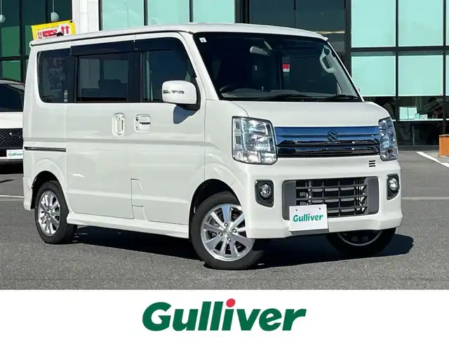 スズキ エブリィ ワゴン PZターボ スペシャル 奈良県 2019(平31)年 4.5万km パールホワイト Panasonicナビ（CN-RE05WD）/（フルセグ/BT/CD/DVD）/バックカメラ/衝突軽減システム/横滑り防止/両側パワースライドドア/オートステップ/オートライト/電動格納ミラー/ステアリングスイッチ/純正14インチAW/保証書/取り扱い説明書/スペアキーX1