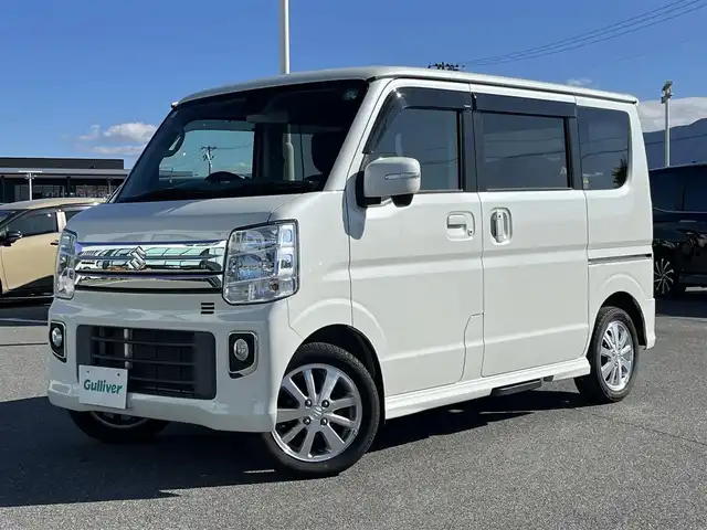 スズキ エブリィ ワゴン PZターボ スペシャル 奈良県 2019(平31)年 4.5万km パールホワイト Panasonicナビ（CN-RE05WD）/（フルセグ/BT/CD/DVD）/バックカメラ/衝突軽減システム/横滑り防止/両側パワースライドドア/オートステップ/オートライト/電動格納ミラー/ステアリングスイッチ/純正14インチAW/保証書/取り扱い説明書/スペアキーX1