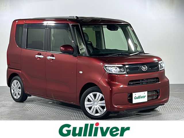 ダイハツ タント X 沖縄県 2021(令3)年 2.4万km ファイアークォーツレッドM 禁煙車　/純正ディスプレイオーディオ　/フルセグＴＶ/TVキャンセラー/パノラマモニター　/純正ドライブレコーダー　　/シートヒーター　/片側パワースライドドア　/コーナーセンサー　/ベンチシート　/純正フロアマット　/ＬＥＤヘッドライト/スペアキー