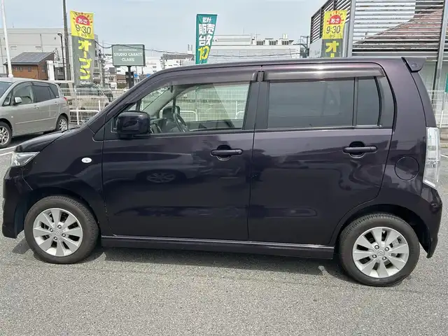 スズキ ワゴンＲ スティングレー X 奈良県 2010(平22)年 1.8万km ミステリアスバイオレットパール ワンオーナー/社外ナビ【】（ＣＤ／ＤＶＤ／フルセグＴＶ／ＢＴ／ＵＳＢ／ＳＤ）/プッシュスタート/フォグ/純正フロアマット/ドアバイザー/ダブルエアバック/スペアキーｘ１/保証書・取説