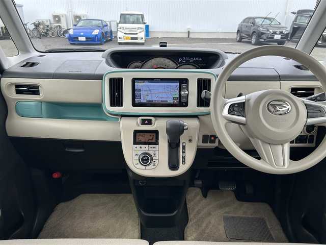ダイハツ ムーヴ キャンバス G メイクアップ リミテッド　SAⅢ 熊本県 2019(平31)年 6.1万km パールホワイトⅢ/ファインミントメタリック 2トーン 社外メモリナビ/・AM/FM/CD/DVD/SD/iPod/・Bluetooth/・フルセグTV/スマートアシストIII/・衝突警報機能/・衝突回避支援ブレーキ機能/・車線逸脱警報機能/・誤発信抑制機能（前後）/・先行車発進お知らせ機能/・オートハイビーム/ETC/前方ドライブレコーダー/両側パワースライドドア/プッシュスタート/ステアリングスイッチ/ハンズフリーマイク/ドアバイザー/電動格納ミラー/ウィンドウロック/アイドリングストップ