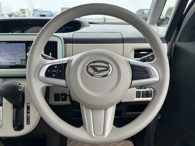 ダイハツ ムーヴ キャンバス G メイクアップ リミテッド　SAⅢ 熊本県 2019(平31)年 6.1万km パールホワイトⅢ/ファインミントメタリック 2トーン 社外メモリナビ/・AM/FM/CD/DVD/SD/iPod/・Bluetooth/・フルセグTV/スマートアシストIII/・衝突警報機能/・衝突回避支援ブレーキ機能/・車線逸脱警報機能/・誤発信抑制機能（前後）/・先行車発進お知らせ機能/・オートハイビーム/ETC/前方ドライブレコーダー/両側パワースライドドア/プッシュスタート/ステアリングスイッチ/ハンズフリーマイク/ドアバイザー/電動格納ミラー/ウィンドウロック/アイドリングストップ