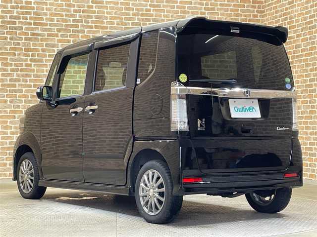 ホンダ Ｎ ＢＯＸ カスタム G Lパッケージ 岩手県 2012(平24)年 10.5万km クリスタルブラックパール ４WD/左側パワースライドドア/両側イージークローザードア/横滑り防止装置/アイドリングストップ/ヒルスタートアシスト/フルオートエアコン/ヒーテッドドアミラー/チップアップリヤシート/純正ナビ/（CD/DVD/フルセグ/SD/HDD）/ステアリングスイッチ/バックカメラ/ETC/オートライト/HIDヘッドライト/フォグライト/社外14インチアルミホイール