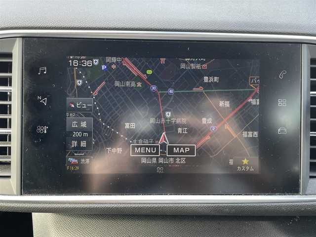 プジョー ３０８ GTライン ブルーHDi 岡山県 2020(令2)年 4.6万km GRIS ARTENSE 登録時走行距離46012km/純正ＳＤナビ/(AM/FM/USB/IPOD)/パーキングアシスト/アイドリングストップ/レーンキープアシスト/バックカメラ/ETC/クルーズコントロール/ＭＴモード付ＡＴ/ドライブレコーダー/オートマチックハイビーム/電動パーキングブレーキ/スマートキー/プッシュスタート/純正１７インチAW