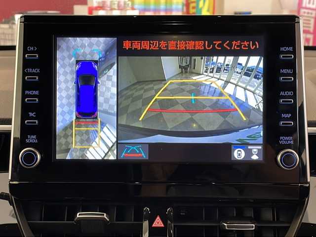 トヨタ カローラ クロス ハイブリッド Z 福井県 2022(令4)年 6.3万km ダークブルーマイカM ・純正ディスプレイオーディオ/・Bluetooth/・パノラミックビューモニター/・トヨタセーフティセンス/・ブラインドスポットモニター（BSM）/・リアクロストラフィックアラート（ＲＣＴＡ）/・パーキングサポートブレーキ（ＰＫＳＢ）/・クリアランスソナー/・パワーバックドア/・アドバンスドパーク/・D席パワーシート/・シートヒーター/・LEDヘッドライト/・ビルトインETC/・スマートキー/・プッシュスタート