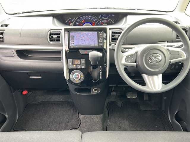 ダイハツ タント カスタム X 静岡県 2016(平28)年 8.2万km ブラックマイカメタリック /純正ナビ/地デジTV//純正CD DVD Bluetooth//バックカメラ//パワースライドドア//フォグランプ//純正14インチAW//スマートキー//LEDヘッドライト