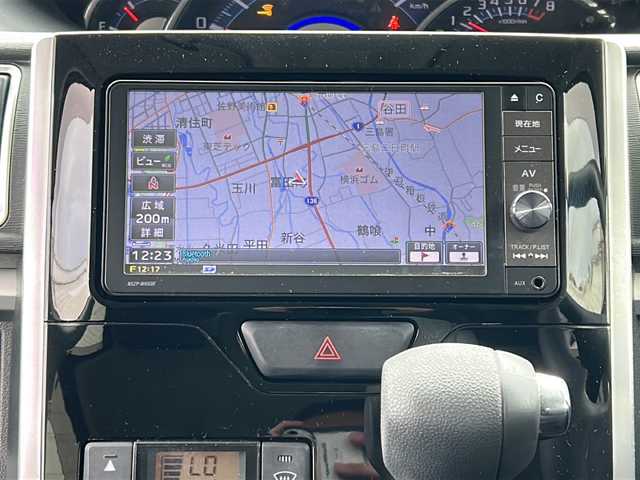 ダイハツ タント カスタム X 静岡県 2016(平28)年 8.2万km ブラックマイカメタリック /純正ナビ/地デジTV//純正CD DVD Bluetooth//バックカメラ//パワースライドドア//フォグランプ//純正14インチAW//スマートキー//LEDヘッドライト