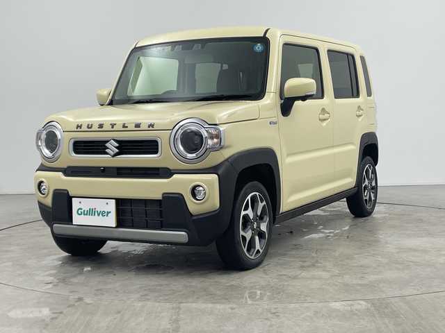 スズキ ハスラー HYBRID X 三重県 2022(令4)年 3.9万km シフォンアイボリーM /純正９型ナビ（フルセグ／ＣＤ／ＤＶＤ／ＢＴ／Ｃａｒｐｌａｙ／　//全周囲カメラ//USB充電//ステアリングリモコン//ビルトインETC //シートヒーター //レーダーブレーキ //レーダークルコン //シートカバー //パーキングアシスト //LEDヘッドライト//フォグライト//スマートキー//スペアーキー//保証書//取説