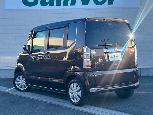 ホンダ Ｎ ＢＯＸ G SSパッケージ 静岡県 2017(平29)年 5.9万km プレミアムディープモカパール ●社外ナビ/（フルセグTV/CD/DVD/Bluetooth）/（CN-RE03D）/●運転席＆助手席シートヒーター/●オートライト/●ステアリングスイッチ/●電動格納ウインカーミラー/●ETC/●両側パワースライドドア/●純正フロアマット/●ドアバイザー/●前後ドライブレコーダー/●スマートキー/●プッシュスタート/●ダブル＋サイドSRS＋ABS