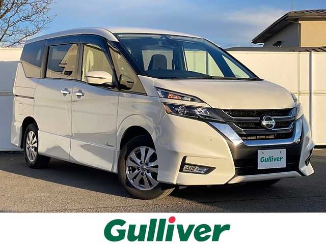 日産 セレナ ハイウェイスター プロパイロットED 岩手県 2017(平29)年 9.6万km ブリリアントホワイトパール プロパイロット　衝突被害軽減　純正８型ナビ　バックカメラ　Ｂｌｕｅｔｏｏｔｈ　ＣＤ／ＤＶＤ再生　ＵＳＢ接続　フルセグ　両側パワースライドドア　後席ＵＳＢ電源　純正１５インチＡＷ　ＥＴＣ　スペアキー