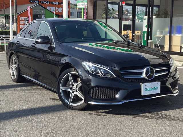 メルセデス・ベンツ Ｃ２２０ｄ ローレウスエディション 岡山県 2018(平30)年 9.1万km 黒 純正HDDナビ/フルセグ/Bカメラ/Bluetooth/ETC/D/N席パワーシート/D/N席シートヒーター/レザーシート/LEDヘッドライト