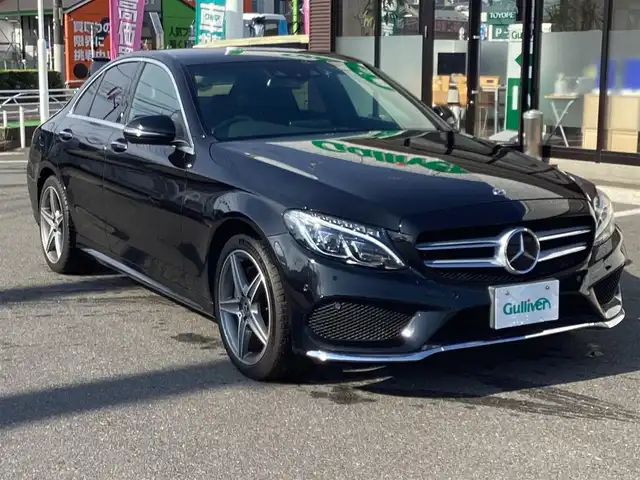 メルセデス・ベンツ Ｃ２２０ｄ ローレウスエディション 岡山県 2018(平30)年 9.1万km 黒 純正HDDナビ/フルセグ/Bカメラ/Bluetooth/ETC/D/N席パワーシート/D/N席シートヒーター/レザーシート/LEDヘッドライト