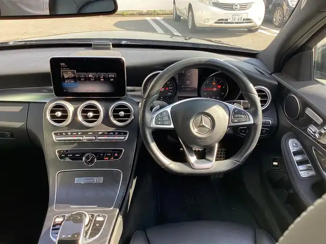 メルセデス・ベンツ Ｃ２２０ｄ ローレウスエディション 岡山県 2018(平30)年 9.1万km 黒 純正HDDナビ/フルセグ/Bカメラ/Bluetooth/ETC/D/N席パワーシート/D/N席シートヒーター/レザーシート/LEDヘッドライト