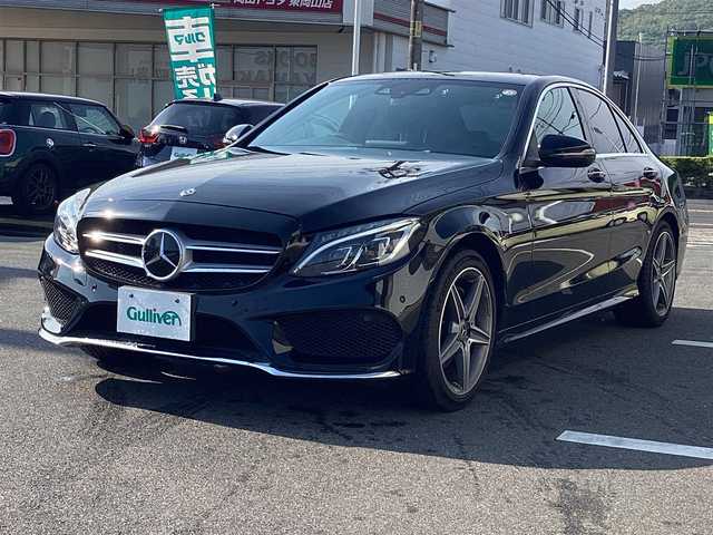 メルセデス・ベンツ Ｃ２２０ｄ ローレウスエディション 岡山県 2018(平30)年 9.1万km 黒 純正HDDナビ/フルセグ/Bカメラ/Bluetooth/ETC/D/N席パワーシート/D/N席シートヒーター/レザーシート/LEDヘッドライト