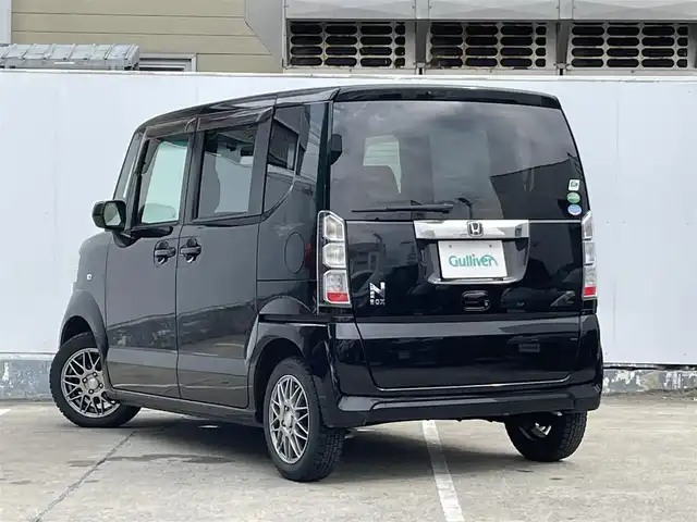 ホンダ Ｎ ＢＯＸ G Lパッケージ 青森県 2012(平24)年 9.6万km クリスタルブラックパール フルフラットシート/片側パワースライド/社外CDオーディオ/横滑り防止機能/アイドリングストップ/盗難防止機能/パワーステアリング/ステアリングスイッチ/ベンチシート/センターコンソール/電格ミラー/ドアバイザー/保証書/取扱説明書