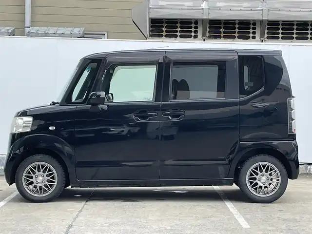 ホンダ Ｎ ＢＯＸ G Lパッケージ 青森県 2012(平24)年 9.6万km クリスタルブラックパール フルフラットシート/片側パワースライド/社外CDオーディオ/横滑り防止機能/アイドリングストップ/盗難防止機能/パワーステアリング/ステアリングスイッチ/ベンチシート/センターコンソール/電格ミラー/ドアバイザー/保証書/取扱説明書