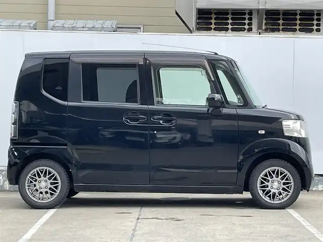 ホンダ Ｎ ＢＯＸ G Lパッケージ 青森県 2012(平24)年 9.6万km クリスタルブラックパール フルフラットシート/片側パワースライド/社外CDオーディオ/横滑り防止機能/アイドリングストップ/盗難防止機能/パワーステアリング/ステアリングスイッチ/ベンチシート/センターコンソール/電格ミラー/ドアバイザー/保証書/取扱説明書