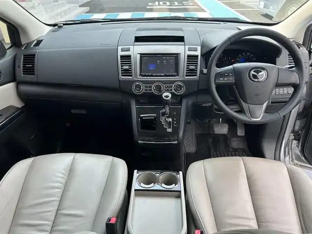 マツダ ＭＰＶ 23S Lパッケージ 広島県 2014(平26)年 6.5万km アルミニウムメタリック 禁煙/純正ナビ/CD/DVD/DTV/Bluetooth/バックカメラ/アルパインフリップダウンモニター/両側パワースライドドア/パワーバックドア/レザーシート/シートヒーター/パワーシート/純正アルミホイール/HIDオートライト/スマートキー/スペアキー/純正フロアマット/純正ドアバイザー