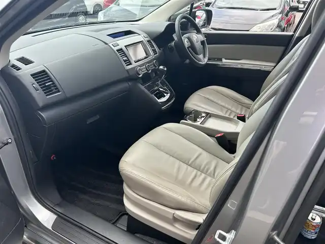 マツダ ＭＰＶ 23S Lパッケージ 広島県 2014(平26)年 6.5万km アルミニウムメタリック 禁煙/純正ナビ/CD/DVD/DTV/Bluetooth/バックカメラ/アルパインフリップダウンモニター/両側パワースライドドア/パワーバックドア/レザーシート/シートヒーター/パワーシート/純正アルミホイール/HIDオートライト/スマートキー/スペアキー/純正フロアマット/純正ドアバイザー