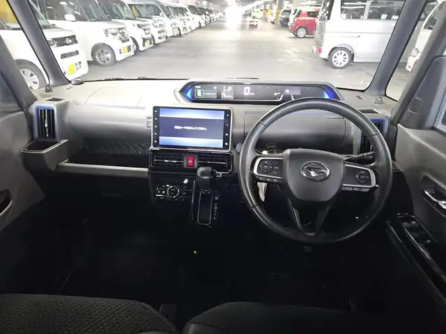 ダイハツ タント カスタム RS セレクション 島根県 2020(令2)年 7.9万km ブラックマイカメタリック/シャイニングホワイトパール ワンオーナー/純正9型ディスプレイオーディオ/フルセグTV/両側パワースライドドア/パノラマモニター/ビルトインETC/ドライブレコーダー/アダプティブクルーズコントロール/コーナーセンサー/スマートアシスト/・衝突被害軽減ブレーキ/・車線逸脱防止支援/・先行車発進お知らせ/・標識認識/・アダプティブドライビングビーム/IC付ターボ/LEDヘッドランプ/LEDフロントフォグランプ/革巻きステアリング/ハーフレザーシート/前席シートヒーター/純正15インチアルミホイール/スマートキー/プッシュエンジンスタート/禁煙車