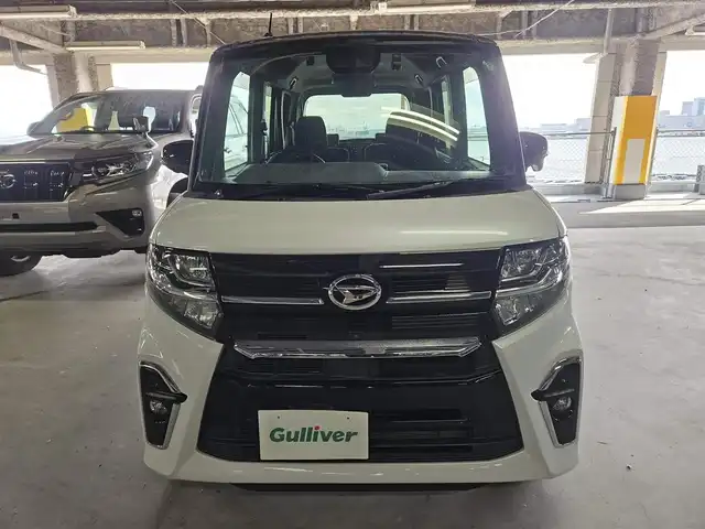 ダイハツ タント カスタム RS セレクション 島根県 2020(令2)年 7.9万km ブラックマイカメタリック/シャイニングホワイトパール ワンオーナー/純正9型ディスプレイオーディオ/フルセグTV/両側パワースライドドア/パノラマモニター/ビルトインETC/ドライブレコーダー/アダプティブクルーズコントロール/コーナーセンサー/スマートアシスト/・衝突被害軽減ブレーキ/・車線逸脱防止支援/・先行車発進お知らせ/・標識認識/・アダプティブドライビングビーム/IC付ターボ/LEDヘッドランプ/LEDフロントフォグランプ/革巻きステアリング/ハーフレザーシート/前席シートヒーター/純正15インチアルミホイール/スマートキー/プッシュエンジンスタート/禁煙車