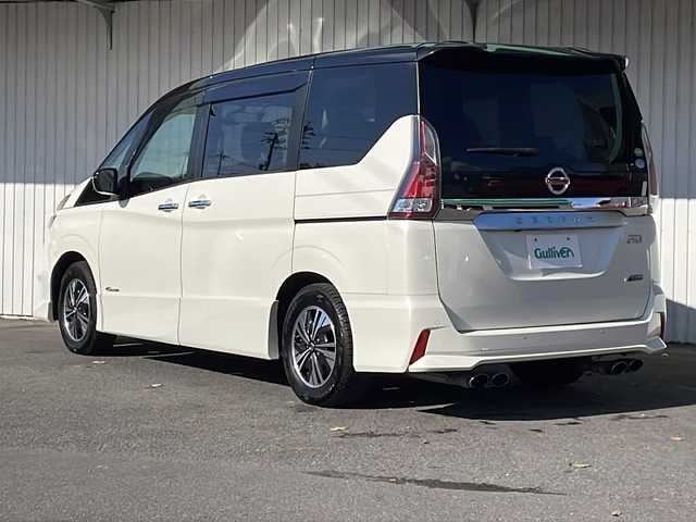 日産 セレナ ハイウェイスター プロパイロットED 長野県 2016(平28)年 6.1万km ブリリアントホワイトパール 2トーン プロパイロット/エマージェンシーブレーキ/純正9型ナビフルセグTV/バックカメラ/フリップダウンモニター/両側パワースライドドア/ドライブレコーダー/純正15インチアルミ/コーナーセンサー/社外マフラー/保証書/スペアキー