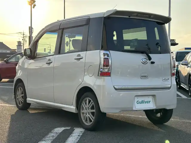 ダイハツ タント エグゼ カスタムX 長崎県 2010(平22)年 1.9万km パールホワイトⅢ 純正ナビ(FM/AM/CD/DVD/フルセグTV)/Bluetooth接続/バックカメラ/スマートキー/オートエアコン/ETC/ドラレコ/純正フロアマット/ドアバイザー/純正14インチアルミホイール/SRSエアバッグ/ABS/イモビライザーシステム/LEDヘッドライト