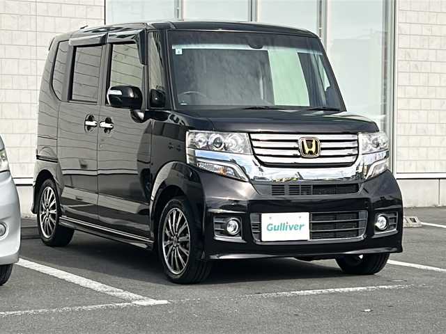 ホンダ Ｎ ＢＯＸ カスタム ターボ SSパッケージ 静岡県 2015(平27)年 7万km プレミアムゴールドパープルパール /社外ナビ/地デジTV//社外CD/DVD/Bluetooth//バックカメラ//両側パワースライド//フロントシートヒーター//CTAB//純正15インチAW//ディスチャージ//アイドリングストップ//スマートキー