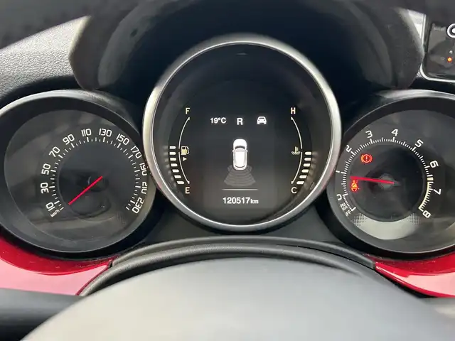 フィアット ５００Ｘ 岡山県 2016(平28)年 12.1万km 赤 スマートキー/社外メモリ SD ナビ/ドライブレコーダー/オートライト/純正アルミホイール/ETC/プッシュスタート/シートヒーター/取扱説明書/保証書