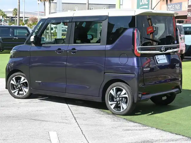 日産 ルークス HWS Gターボ プロパイロットED 千葉県 2020(令2)年 4.7万km アメジストパープル/フローズンバニラパール 2トーン エマージェンシーブレーキ/プロパイロット/インテリジェントクルーズコントロール/両側パワースライドドア/純正SDナビ/地デジTV/【DVD/CD再生機能　Bluetooth接続】/アラウンドビューモニター/ドライブレコーダー（前後撮影）/革巻きステアリング/ステアリングスイッチ/ETC/LEDヘッドライト/フォグライト/ウインカーミラー/コーナーセンサー/純正15インチアルミホイル/サイド/カーテンエアバッグ/インテリジェントキー