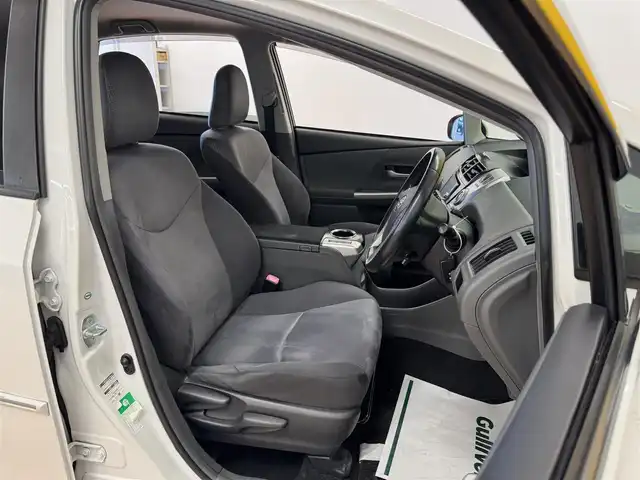 トヨタ プリウス α G 群馬県 2011(平23)年 9.7万km ホワイトパールクリスタルシャイン 純正HDDナビ/　フルセグ/CD/DVD/Blutooth/HDD/AM/FM/バックカメラ/クルーズコントロール/コーナーセンサー/LEDヘッドライト/ステアリングスイッチ/純正フロアマット/スマートキー/プッシュスタート/ビルトインETC