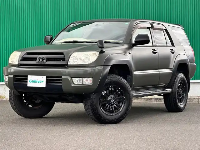トヨタ ハイラックス サーフ SSR－X 宮城県 2004(平16)年 13.5万km 緑 オールペン（元色：202）/社外メモリナビ（AVIC-RW802）/・CD/DVD/・Bluetooth/・フルセグTV/バックカメラ/ETC/リモコンキー/スペアキー1本/社外17インチAW/フロアマット/ドアバイザー/Wエアバッグ/取扱説明書