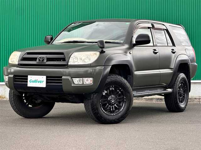 トヨタ ハイラックス サーフ SSR－X 宮城県 2004(平16)年 13.5万km 緑 オールペン（元色：202）/社外メモリナビ（AVIC-RW802）/・CD/DVD/・Bluetooth/・フルセグTV/バックカメラ/ETC/リモコンキー/スペアキー1本/社外17インチAW/フロアマット/ドアバイザー/Wエアバッグ/取扱説明書