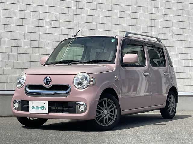 ダイハツ ミラ ココア プラスX 山形県 2014(平26)年 5.3万km ムースピンクパール 禁煙車/4WD/社外オーディオ/・FM/AM/CD/USB/アイドリングストップ/盗難防止装置/LEDヘッドライト/前後ドライブレコーダー/スマートキー/ルーフレール/AAC/純正フロアマット/純正ドアバイザー