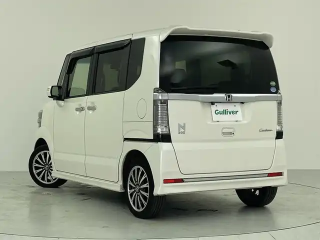 ホンダ Ｎ ＢＯＸ カスタム G ターボ Lパッケージ 大阪府 2016(平28)年 6.9万km プレミアムホワイトパールⅡ 社外SDナビ/　（Bluetooth/CD）/ワンセグTV/バックカメラ/クルーズコントロール/両側パワースライドドア/キセノンヘッドライト/フォグランプ/オートマチックハイビーム/ハーフレザーシート/純正15インチアルミホイール/パドルシフト/スマートキー/ETC