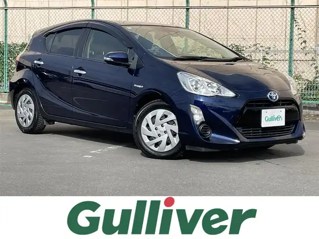 トヨタ アクア S スタイルブラック 東京都 2016(平28)年 6.6万km 紺 純正ナビ/TV/CD再生/Bluetooth接続/プリクラッシュセーフティシステム/レーンディパーチャーアラート/オートマチックハイビーム/ビルトインETC/ドライブレコーダー/ステアリングスイッチ/スマートキー