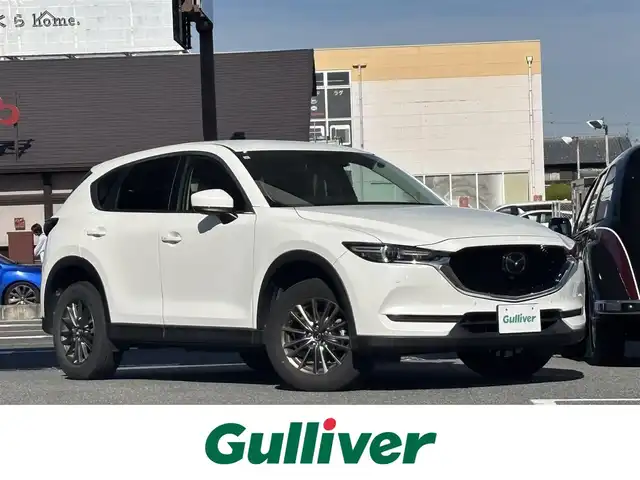 マツダ ＣＸ－５ 20S スマートエディション 奈良県 2021(令3)年 2.6万km スノーフレイクホワイトパールマイカ 1オーナー/純正メーカーナビ/BT/フルセグTV/AM/FM/USB//アラウンドビューカメラ/コーナーセンサー/レーンキープアシスト/ステアリングスイッチ/ETC/レーダークルコン/MTモード付AT/TCS/スポーツモード切替/プッシュスタート/istop/オートLEDライト/保証書・取説