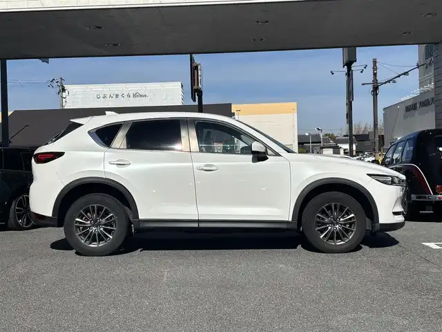 マツダ ＣＸ－５ 20S スマートエディション 奈良県 2021(令3)年 2.6万km スノーフレイクホワイトパールマイカ 1オーナー/純正メーカーナビ/BT/フルセグTV/AM/FM/USB//アラウンドビューカメラ/コーナーセンサー/レーンキープアシスト/ステアリングスイッチ/ETC/レーダークルコン/MTモード付AT/TCS/スポーツモード切替/プッシュスタート/istop/オートLEDライト/保証書・取説