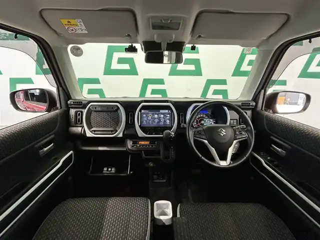 スズキ ハスラー HYBRID X 鹿児島県 2022(令4)年 4.9万km フェニックスレッドパール/ガンメタリック2トーンルーフ 禁煙車/純正9インチメモリナビ/　・フルセグTV/　・Bluetooth/　・AppleCarPlay/　・AndroidAuto/　・CD/DVD/デュアルカメラブレーキサポート/誤発進抑制機能/車線逸脱警報機能/先行車発進お知らせ機能/アダプティブクルーズコントロール/標識認識機/ハイビームアシスト/全方位モニター/ETC/前後ドライブレコーダー/シートヒーター/LEDヘッドライト/純正フロアマット/純正アルミホイール/電動格納ミラー/ステアリングリモコン