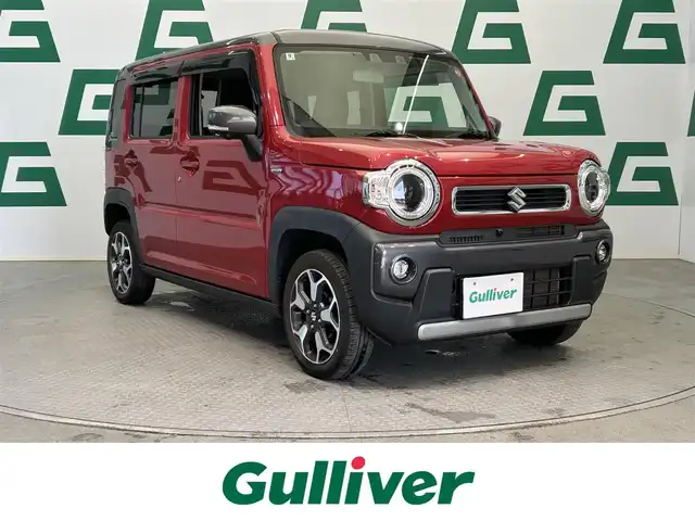 スズキ ハスラー HYBRID X 鹿児島県 2022(令4)年 4.9万km フェニックスレッドパール/ガンメタリック2トーンルーフ 禁煙車/純正9インチメモリナビ/　・フルセグTV/　・Bluetooth/　・AppleCarPlay/　・AndroidAuto/　・CD/DVD/デュアルカメラブレーキサポート/誤発進抑制機能/車線逸脱警報機能/先行車発進お知らせ機能/アダプティブクルーズコントロール/標識認識機/ハイビームアシスト/全方位モニター/ETC/前後ドライブレコーダー/シートヒーター/LEDヘッドライト/純正フロアマット/純正アルミホイール/電動格納ミラー/ステアリングリモコン