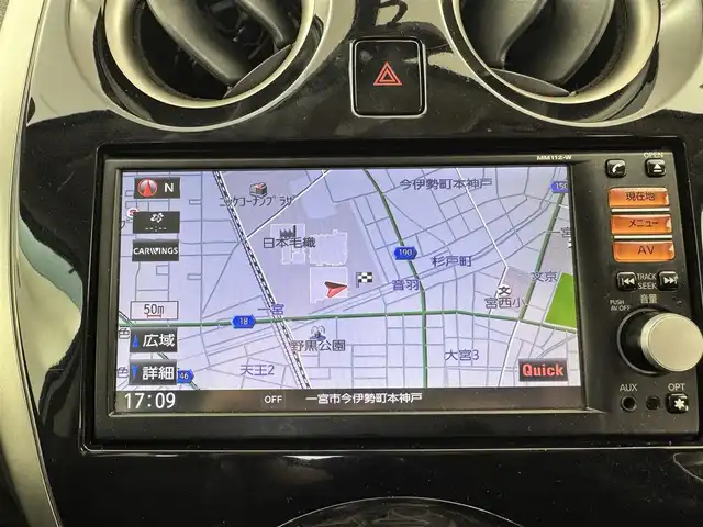 日産 ノート X DIG－S 愛知県 2012(平24)年 18.4万km ブリリアントシルバー 純正ナビ/（CD/ラジオ/BT/ワンセグ）/ETC/横滑り防止/ECOモード/アイドリングストップ/ドアバイザー/純正フロアマット/スマートキー/プッシュスタート/電格ミラー